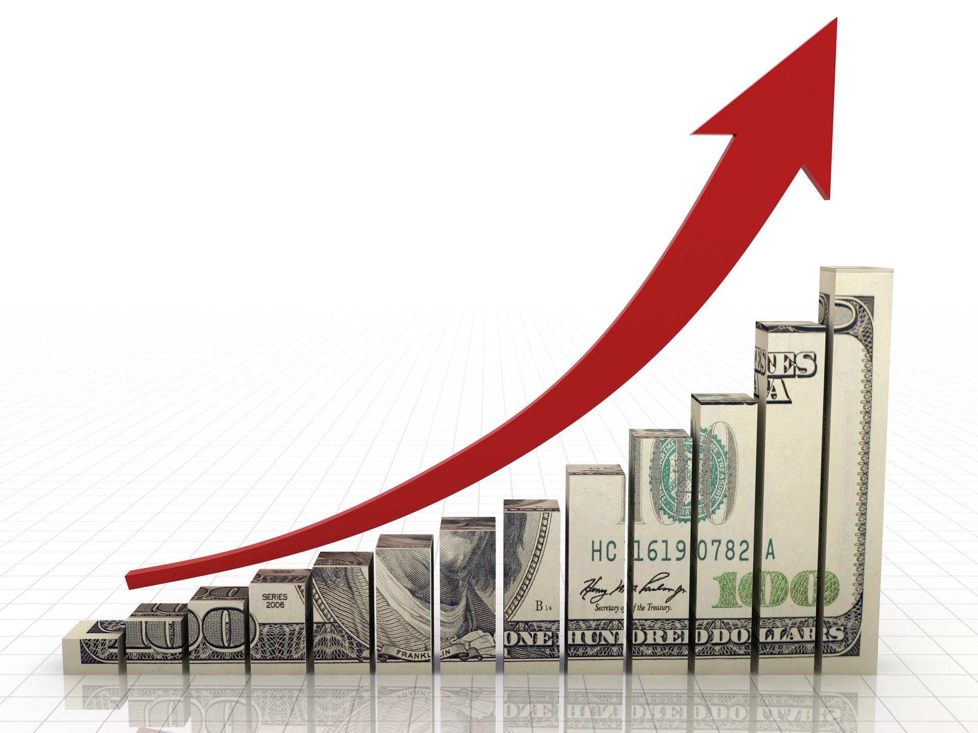 Money graph stock market finance growth chart